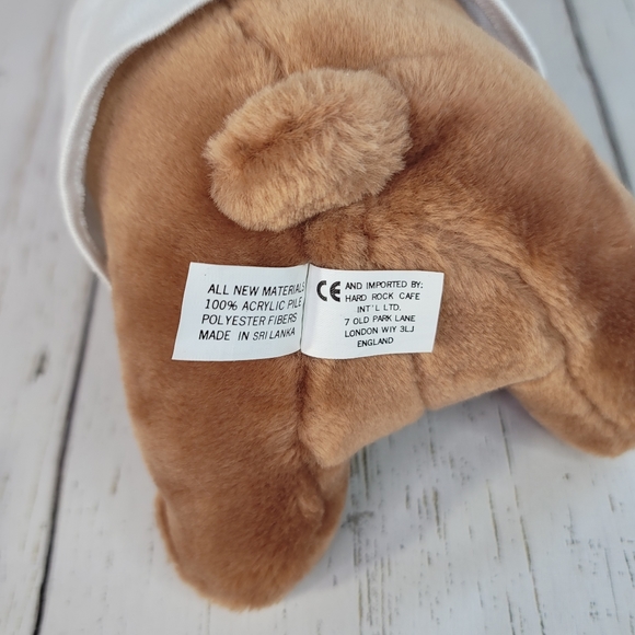 Hard Rock Cafe London Rockin' Teddy Bear Plush Vintage Collectible Retired-Rare - Picture 8 of 13
